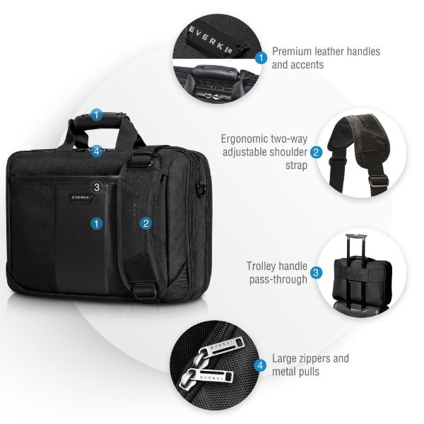 Picture of Versa Premium Briefcase 17.3'' Checkpoint friendly Corner-guard protection system