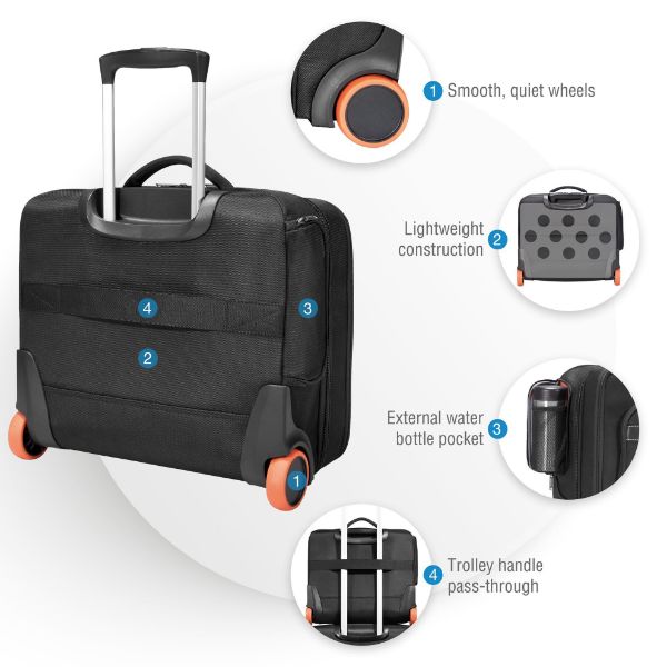 Picture of Journey 16'' Laptop Trolley Magnetic quick access pocket Trolley Handle pass through