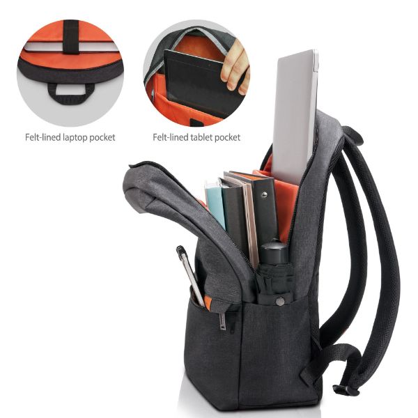 Picture of Lightweight Laptop Backpack up to 15.6'' w/ Dedicated Felt Lining.