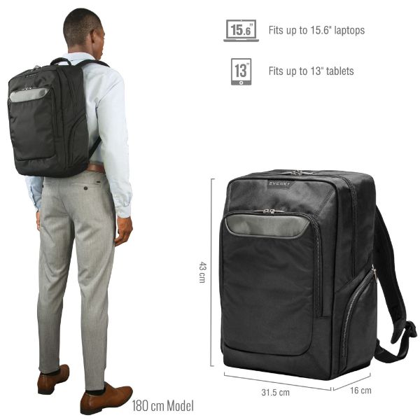 Picture of Advance Laptop Backpack. Up to 15.6''. Dedicated Pockets iPad/Pro/Kindle/tablet. Light