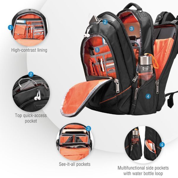 Picture of Flight Laptop Backpack 16'' Checkpoint friendly design 5-Point balance strap system