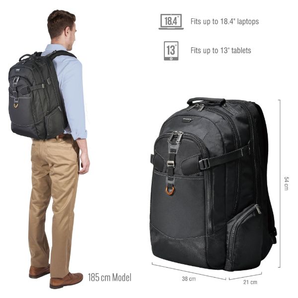 Picture of Titan 18.4'' Business Travel Friendly Laptop Backpack. Checkpoint friendly design