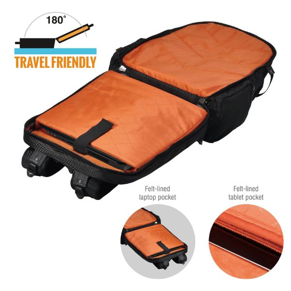 Picture of Titan 18.4'' Business Travel Friendly Laptop Backpack. Checkpoint friendly design