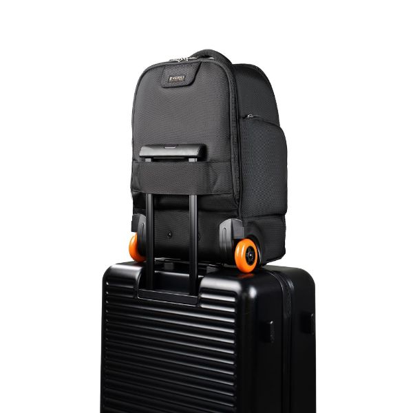 Picture of Wheeled Laptop Backpack w/ Replaceable Wheels. 11''-16'' Stowable Handle & Shoulder