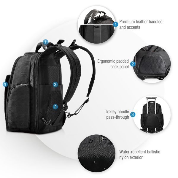 Picture of Versa 2 Premium Travel Friendly 15'' Laptop Backpack. Patented corner-guard protect