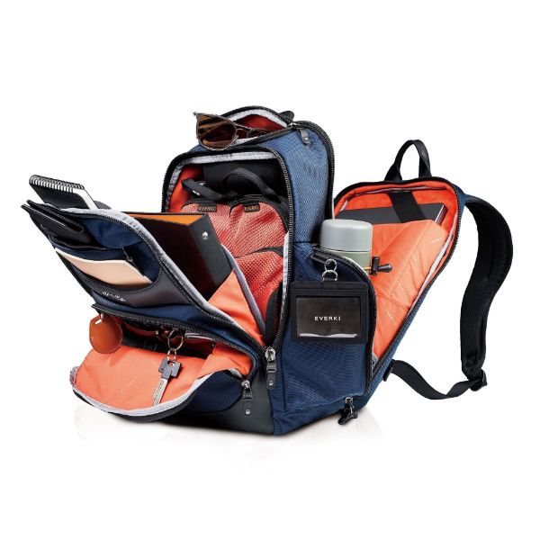 Picture of Onyx Navy Laptop Backpack. Up to 15.6''. Travel Friendly Hard-Shell