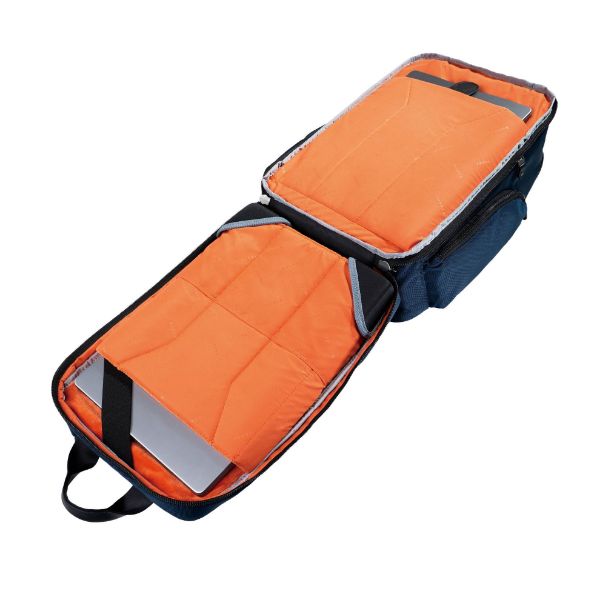 Picture of Onyx Navy Laptop Backpack. Up to 15.6''. Travel Friendly Hard-Shell