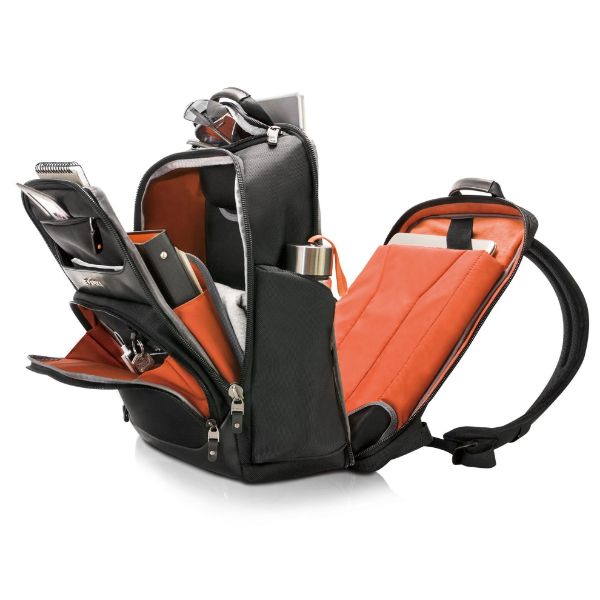 Picture of Onyx Black Laptop Backpack Up to 17.3''. Travel Friendly Hard-Shell Quick-Access