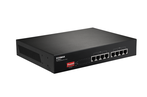 Picture of 8 Port 10/100 Fast Ethernet PoE+ Switch w/ DIP Switch