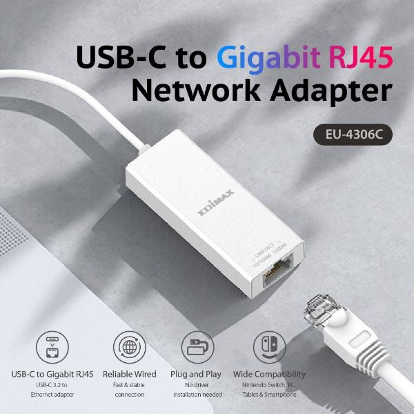 Picture of USB-C to Gigabit Ethernet Adapter