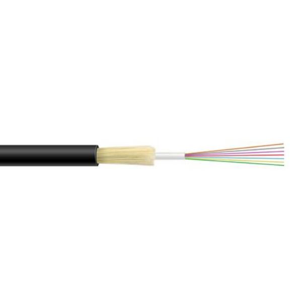 Picture of 2km G.652D 12 Core Singlemode Loose Tube GEL outdoor Fibre Cable Roll Black OFNR Jacket