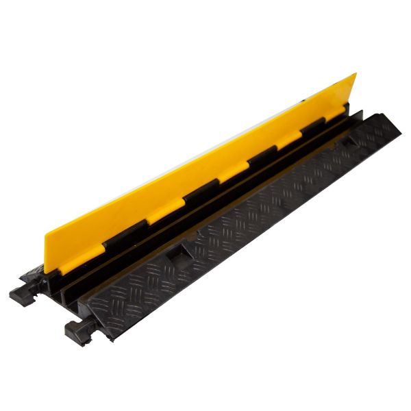 Picture of 2-Channel Floor Cable Protector Heavy Duty w/ Installation Lid