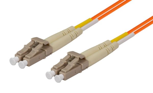 Picture of 1M 62.5u LC/LC OM1 Fibre Lead Duplex Multimode Orange LSZH Jacket