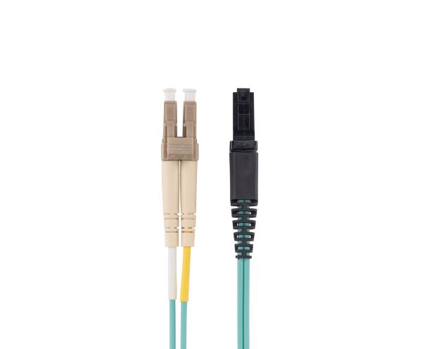 Picture of 1M 50u LC/MT-RJ OM3 Fibre Lead Duplex Multimode Aqua LSZH Jacket