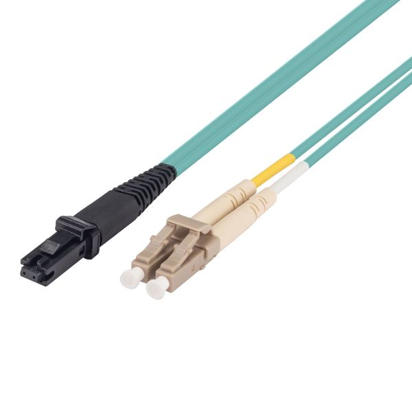 Picture of 2M 50u LC/MT-RJ OM3 Fibre Lead Duplex Multimode Aqua LSZH Jacket