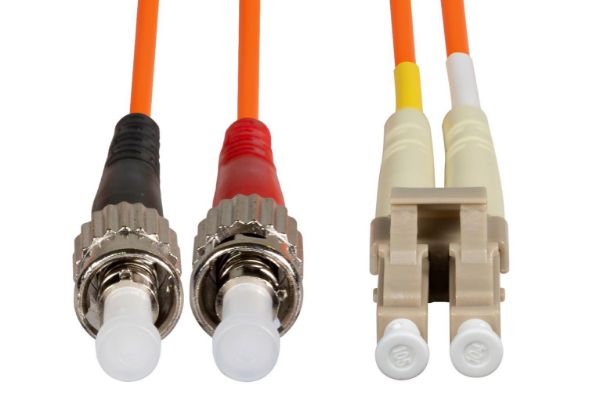 Picture of 62.5u LC/ST OM1 Fibre Lead Duplex Multimode Orange LSZH Jacket