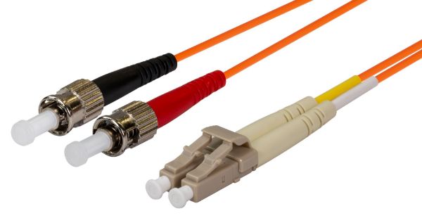 Picture of 62.5u LC/ST OM1 Fibre Lead Duplex Multimode Orange LSZH Jacket