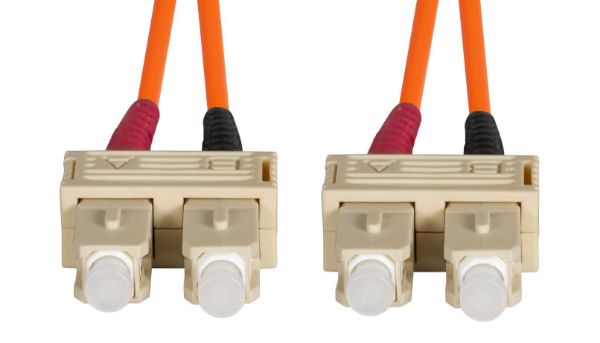 Picture of 15M 62.5u SC/SC OM1 Fibre Lead Duplex Multimode Orange LSZH Jacket
