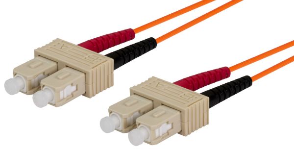 Picture of 62.5u SC/SC OM1 Fibre Lead Duplex Multimode Orange LSZH Jacket