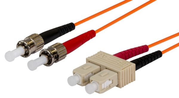 Picture of 2M 62.5u SC/ST OM1 Fibre Lead Duplex Multimode Orange LSZH Jacket