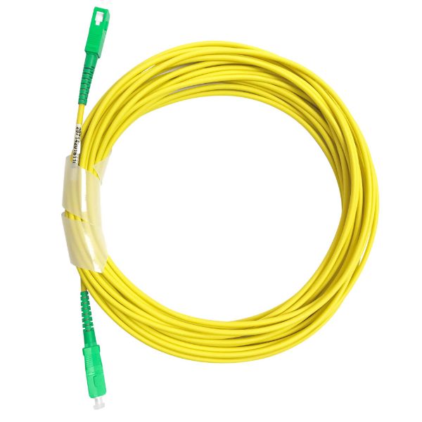 Picture of 50M SCA/SCA G657A1 OS1/OS2 Compliant Armoured Fibre Lead Singlemode Yellow 30mm LSZH Ja