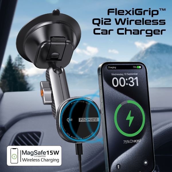Picture of FlexiGrip 15W MagSafe Qi2 Wireless Charger w/ Flexible