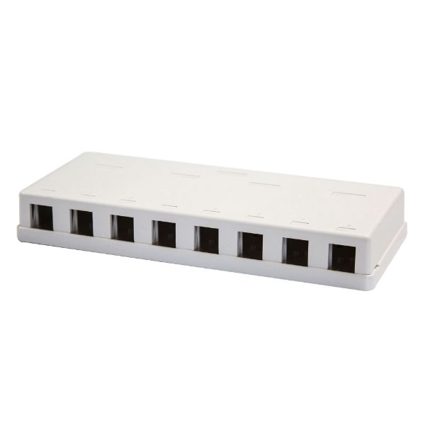 Picture of 8 Port Unloaded Keystone Wall Mount Enclosure Dims: 95x120x30mm