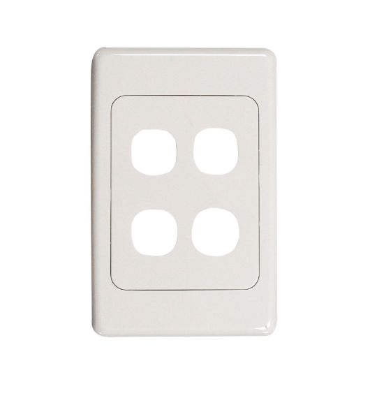 Picture of Four Port RJ45 Face Plates AMDEX style