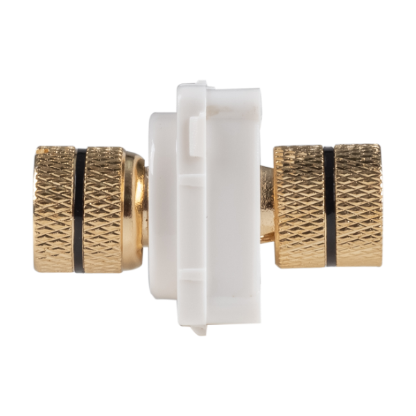 Picture of Black Speaker Binding Post. Gold Plated