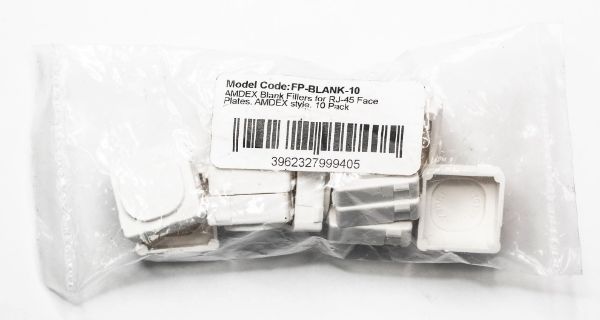 Picture of Blank Fillers for RJ45 Face Plates AMDEX style 10 Pack