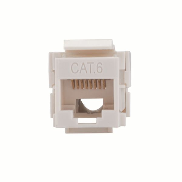 Picture of Cat6 Keystone RJ45 Jack for 110 Face Plate T568A/T568B Wiring. 90 Jack.