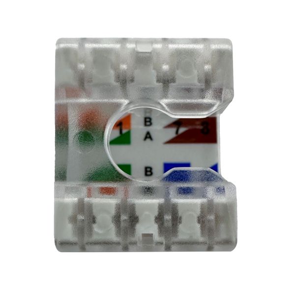 Picture of Cat6 UTP Keystone RJ45 Slimline Jack. T568A/B Wiring. 180 Jack