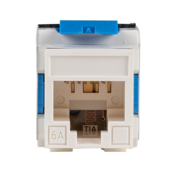Picture of Cat6 180 Unshielded Keystone Jack Dual IDC White