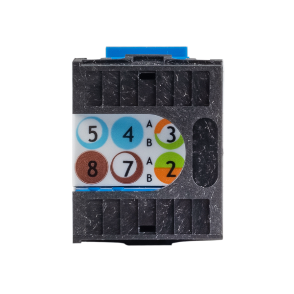 Picture of Cat6 180 Unshielded Keystone Jack Dual IDC White