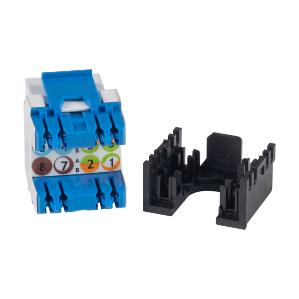 Picture of Cat6 180 Unshielded Keystone Jack Dual IDC White