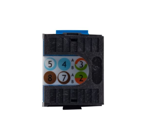 Picture of Cat6A 180 Unshielded Keystone Jack Dual IDC Colour Black