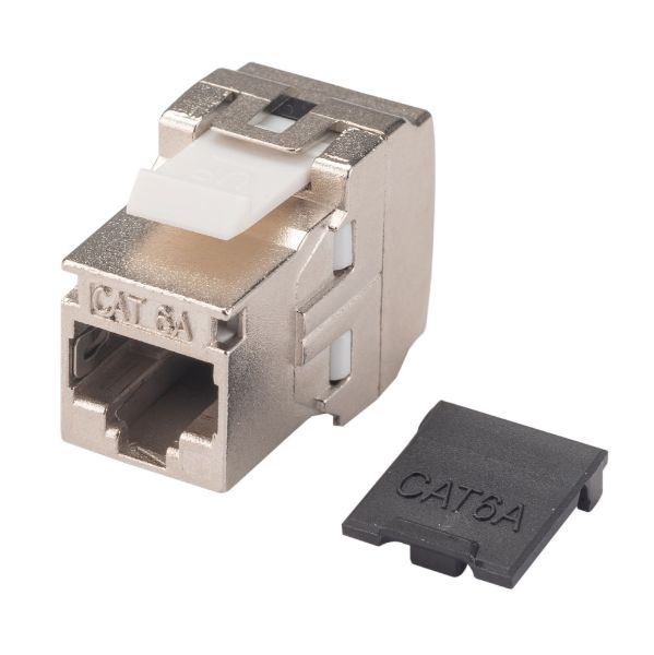 Picture of Cat6A Side Entry Shielded Keystone Jack Compatible w/ CT-RAPC6AS06
