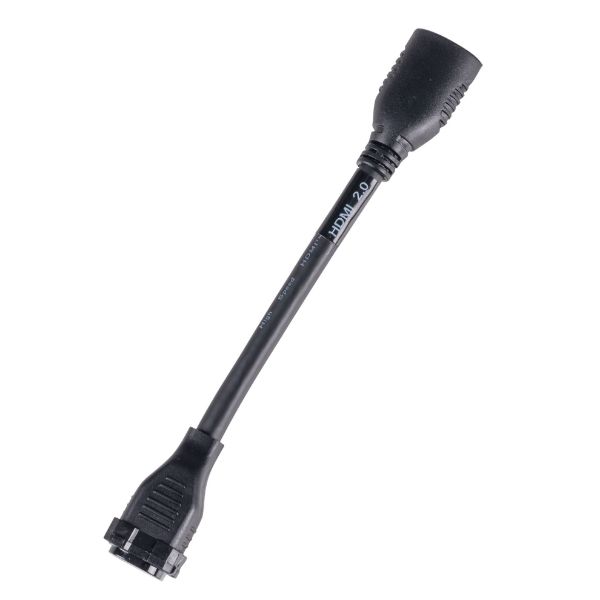 Picture of 150mm HDMI Adapter Pigtail High-Speed w/ Ethernet Rated Colour BLACK