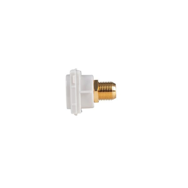 Picture of Red RCA to F Connector. Gold Plated