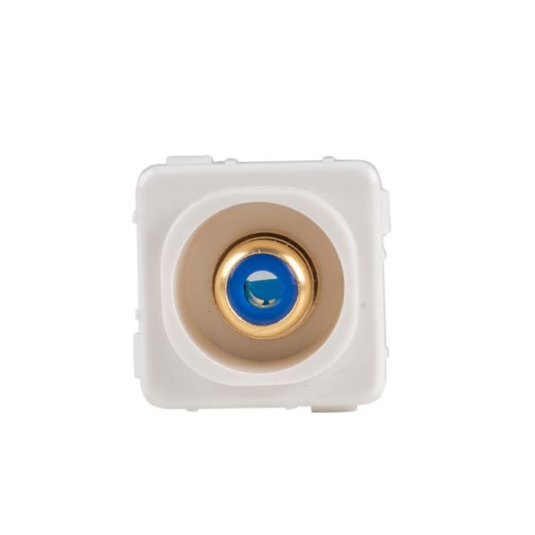 Picture of AMDEX Blue RCA to Solder Connector Gold Plated