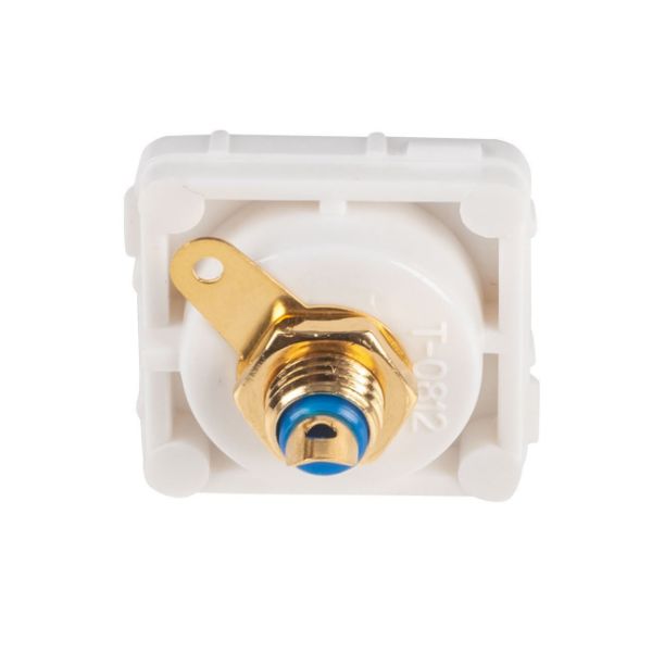 Picture of AMDEX Blue RCA to Solder Connector Gold Plated