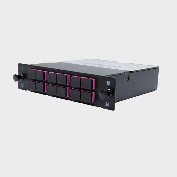 Picture of MPO OM4 6 Port SC Duplex Multimode 12 Fibre Cassette Dual Polarity A/C