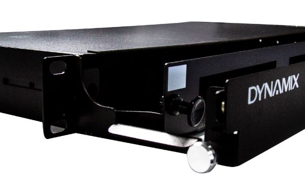 Picture of 19'' 1U Fibre Patch Panel 3 Slot Metal Sliding Drawer Black Supplied w/ 2x 24 Port