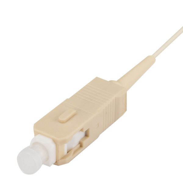 Picture of 2M SC Pigtail OM3 1x Piece White 900um Multimode Fibre Tight Buffer LSZH Jacket
