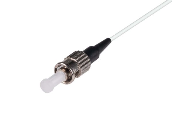 Picture of 2M ST Pigtail OM3 1x Piece White 900um Multimode Fibre Tight Buffer LSZH Jacket