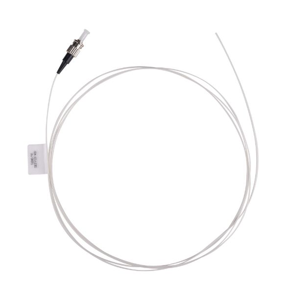 Picture of 2M ST Pigtail OM3 1x Piece White 900um Multimode Fibre Tight Buffer LSZH Jacket