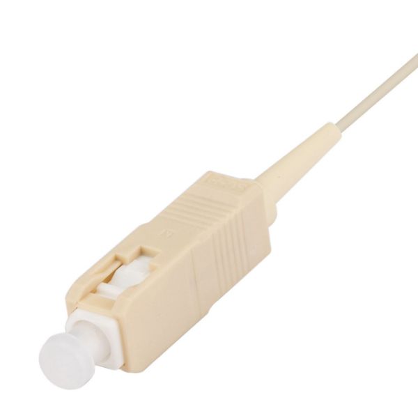 Picture of 2M SC Pigtail OM4 1x Piece White 900um Multimode Fibre Tight Buffer LSZH Jacket