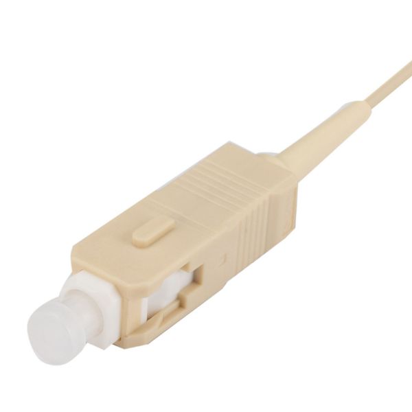 Picture of 2M SC Pigtail OM4 12x Pack Coloured Coded 900um Multimode Fibre Tight Buffer LSZH Jacket