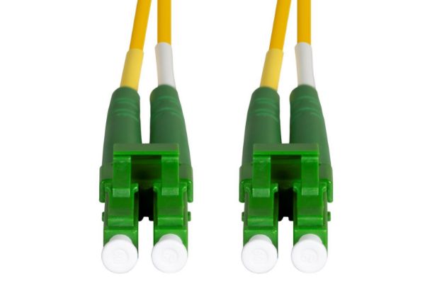 Picture of 1M 9u LC APC/LC Duplex Single G657A1 OS1/OS2 Compliant Bend Insensitive Fibre Ld Yell LSZH