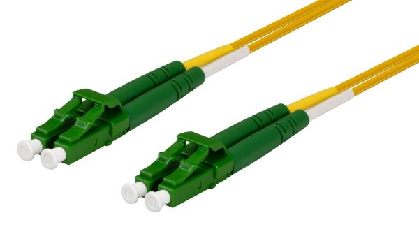 Picture of 5M 9u LC APC/LC Duplex Single G657A1 OS1/OS2 Compliant Bend Insensitive Fibre Ld Yell LSZH